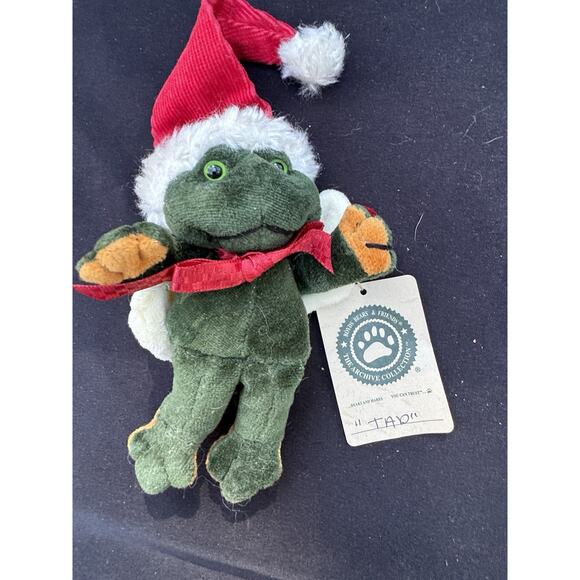 Boyds Bears Tad Northpole 5" Frog Angel Ornament Archive Coll Retired Tags -LO2 - Picture 2 of 7